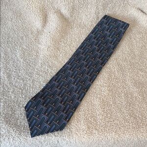 Elegant Patterned Blue Men's Tie